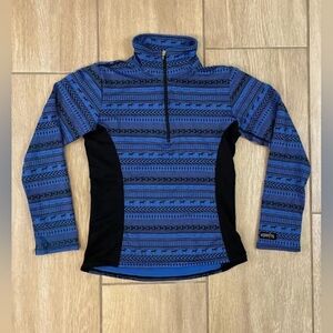 Kerrits Blue and Black Long Sleeve Top